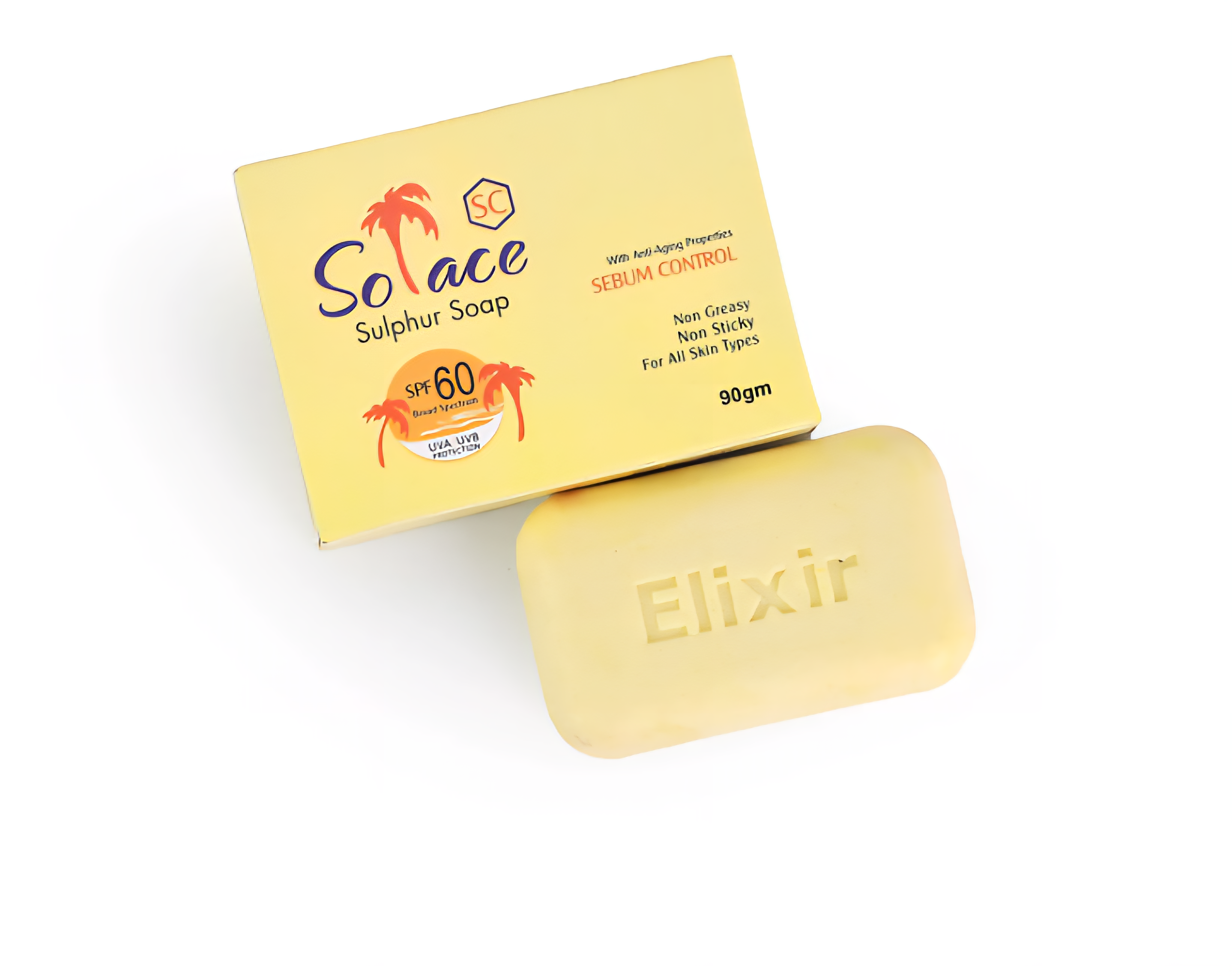 Elixir Ê Solace Sebum Control Sulphur Soap