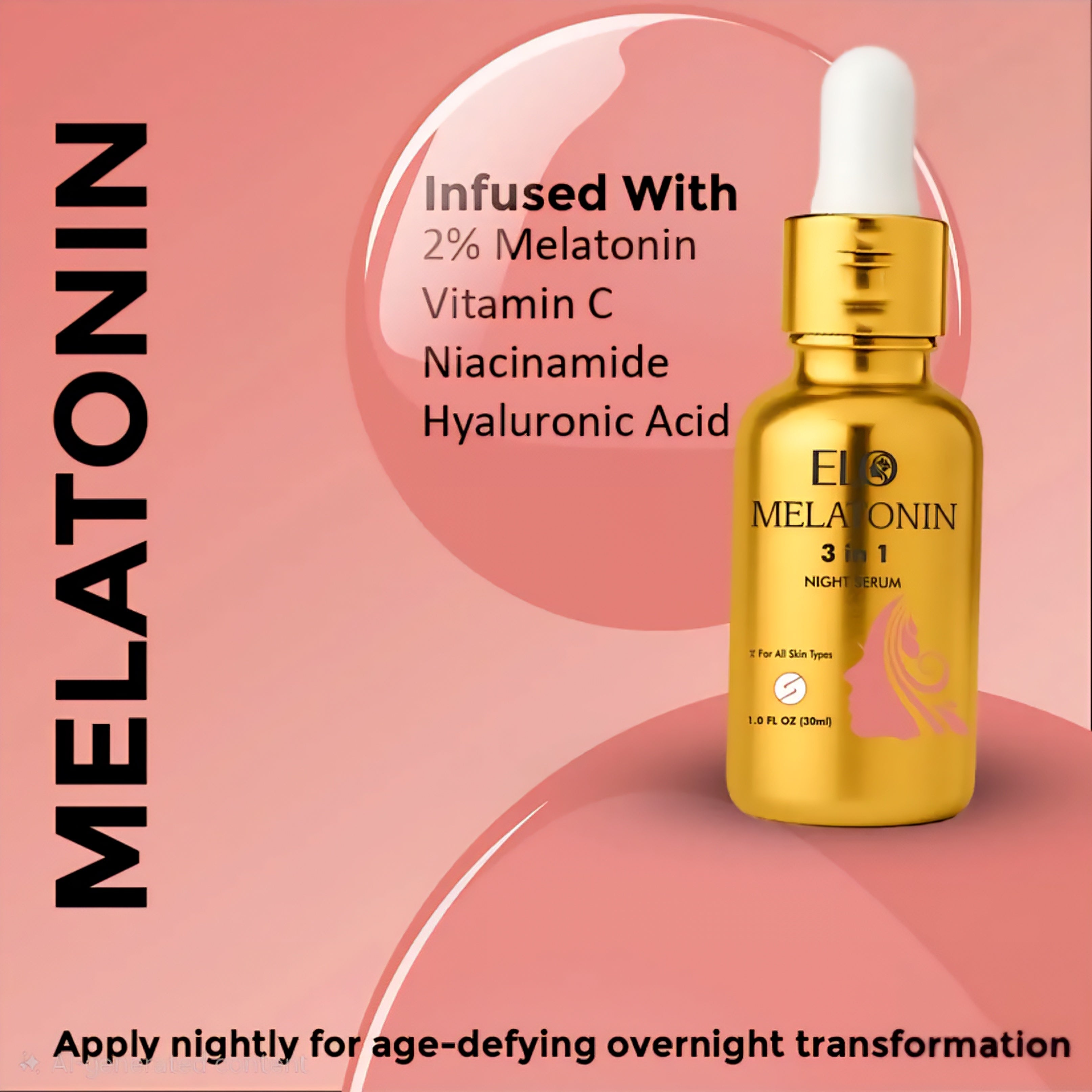 Elixir È Melatonin 3-in-1 Night Serum
