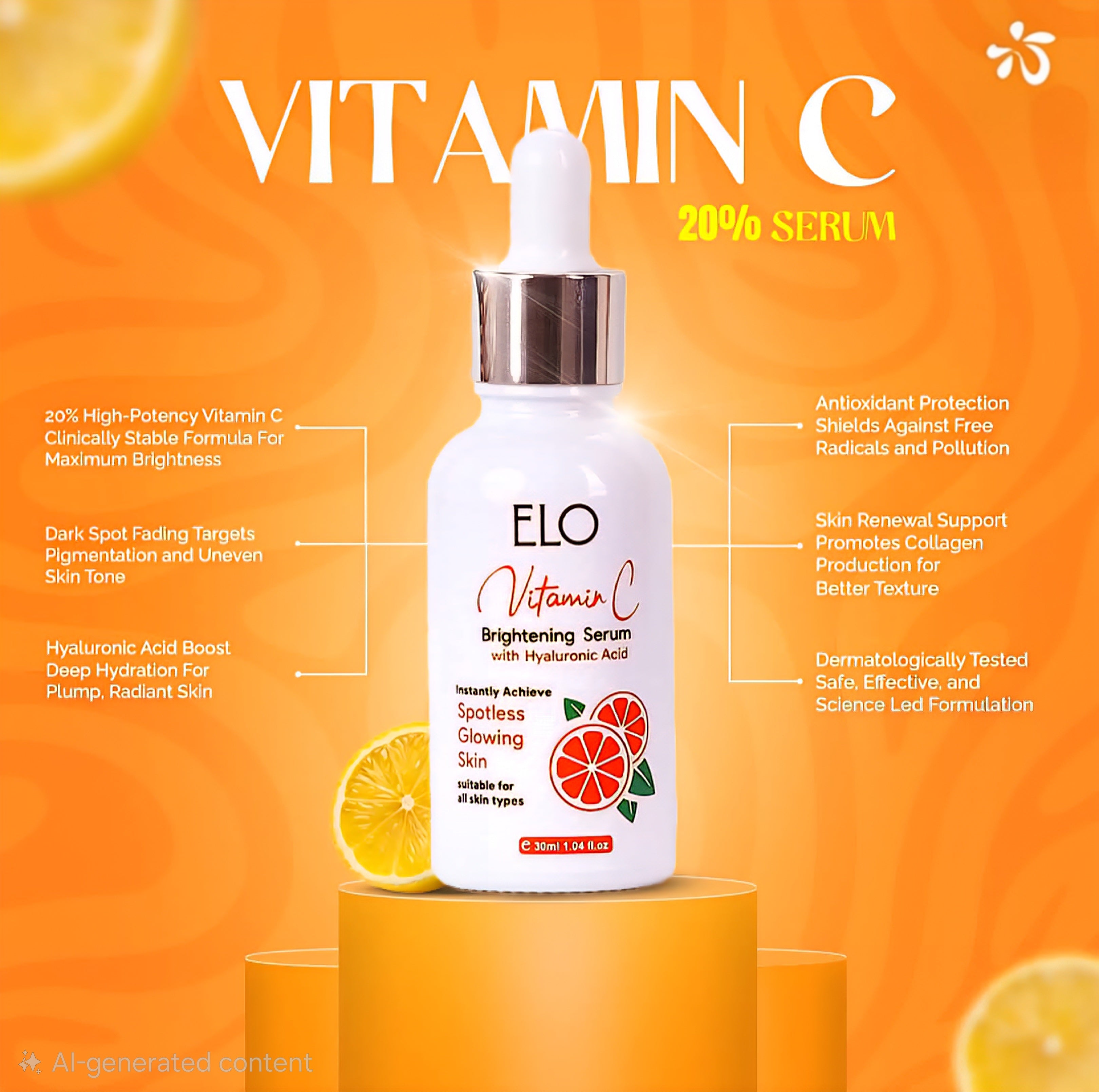 Elixir É Elo Vitamin C 20% Brightening Serum